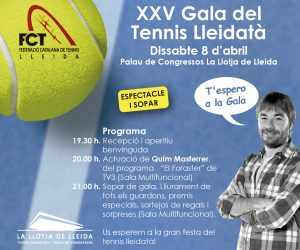El tennis lleidatà celebra els 25 anys en una Gala molt especial