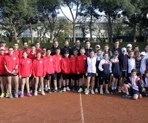 La Selecció lleidatana juga a les pistes del Godó sota la mirada d’Albert Costa