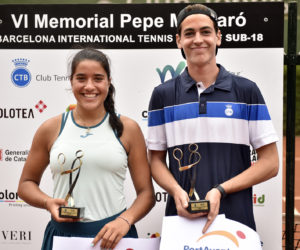 RUTH ROURA I MILAN MARKOVITS, CAMPIONS DE L’ITF SUB 18 DEL CT BARCINO